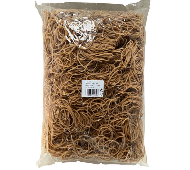 Elastiek Standard Rubber Bands 14 50x1.5mm 1kg 5333 stuks bruin